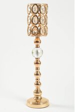 24" CRYSTAL CANDLE HOLDER STAND GOLD