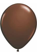 11" ROUND FASHION LATEX BALLOON CHOCOLATE BROWN PKG/100