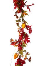 5 FT MAPLE BERRY GARLAND FALL COLORS