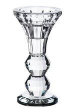 4.5" CRYSTAL SINGLE CANDLE HOLDER CLEAR