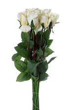 PLANTERS ROSE BUD CANDLE WHITE PKG/12