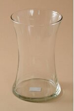 8" GATHERING GLASS VASE CLEAR