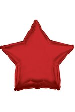 18" FOIL STAR BALLOON RED PKG/10