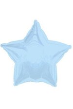 18" FOIL PLATINUM STAR BALLOON POWDER METALLIC BLUE PKG/10