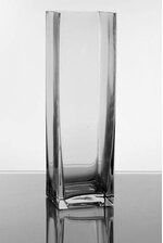 3" X 3" X 10" SQUARE VASE CLEAR