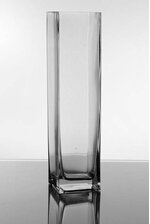 3" X 3" X 12" SQUARE VASE CLEAR