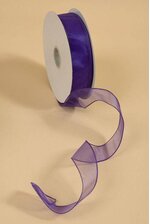 1.5" X 50YDS WIRED SHEER SPRING RIBBON PURPLE #9