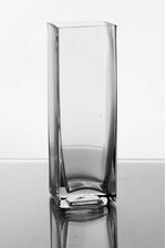 1.75" X 1.75" X 6" SQUARE VASE CLEAR