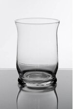 8" HURRICANE GLASS VASE CLEAR