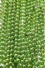 ROUND PARTY BEADS LIGHT GREEN PKG/12