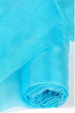 60" X 15YDS SHIMMER ORGANZA FABRIC TURQUOISE