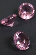 1.25" CRYSTAL DIAMOND PINK PKG/12