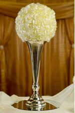 22.25" SILVER PLATED FLUTED VASE