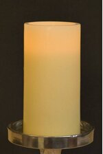 3" X 6" FLAMELESS CANDLE IVORY