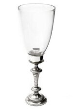 15-1/2"CANDLE LAMP W/GLASS GLOBE