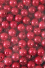 14MM ABS PEARL BEADS RED PKG(500g)