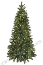 12FT BELGIUM MIX TREE W/1400 CLEAR LIGHT BULBS GREEN