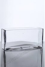 3" X 12" X 4" RECTANGLE GLASS VASE CLEAR