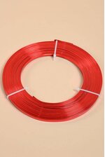 5MM X 10YDS ALUMINUM FLAT WIRE RED