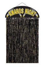 AWARDS NIGHT DOOR CURTAIN BLACK/GOLD