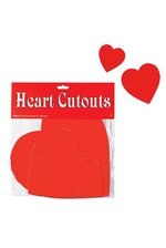 4-9-12" HEART CUTOUT RED PKG/9