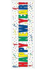 5FT X 21" HAPPY NEW YEAR SIGN BANNER MULTI-COLOR