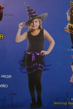WITCH HAT AND SKIRT COSTUME PURPLE