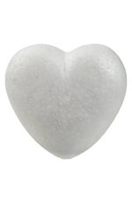 5" SOLID HEART WHITE PKG/ 5