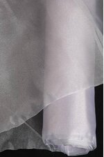 60'' X 15YDS SHIMMER ORGANZA FABRIC WHITE