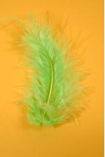 3.5" OSTRICH FEATHERS LIME GREEN PKG/100