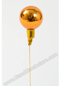 40MM GLOSS GLASS BALL ORNAMENT COPPER PKG/48