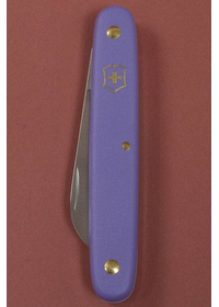 4" SWISS FLORAL STRAIGHT KNIFE VIOLET HANDLE