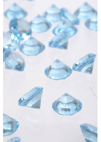 20MM ACRYLIC DIAMOND LIGHT BLUE PKG/1LB