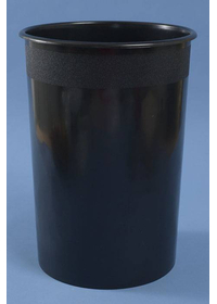 10.75" X 15" ROUND PLASTIC COOLER BUCKET BLACK