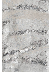 60" X 102" RECTANGLE SEQUIN TABLE COVER SILVER