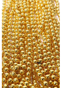 ROUND PARTY BEADS GOLD PKG/12