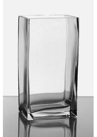 3" X 4" X 6" RECTANGLE GLASS VASE CLEAR