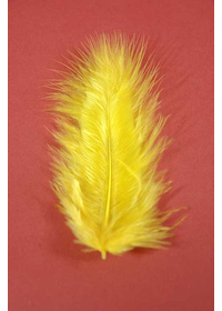 3.5" OSTRICH FEATHERS YELLOW PKG/100