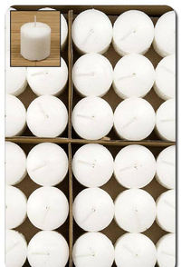 VOTIVE CANDLE WHITE PKG/72