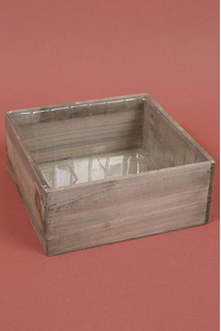 9.25" WOODLAND PLANTER BROWN