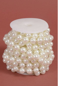 14MM X 8YDS PEARL GARLAND IVORY