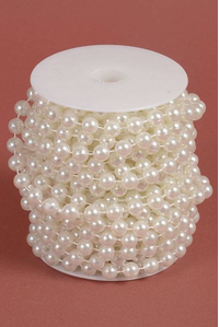 10MM X 15YDS PEARL GARLAND IVORY