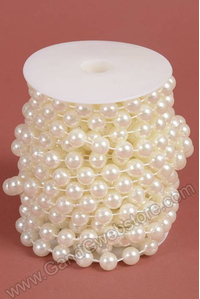 12MM X 10YDS PEARL GARLAND IVORY