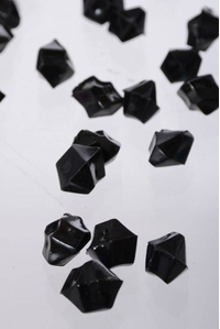 SMALL ACRYLIC CUBES BLACK PKG/1LB