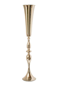 36" METAL BOUQUET STAND GOLD