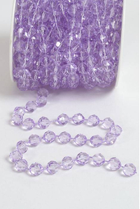 10YDS BEAD GARLAND ROLL PURPLE