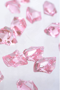 LARGE ACRYLIC CUBE LIGHT PINK PKG/1LB