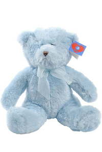 12" SITTING TEDDY BEAR BLUE