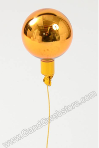 60MM GLOSS GLASS BALL ORNAMENT COPPER PKG/12