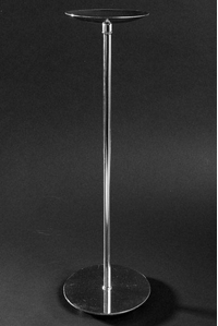 17.75" METAL CANDLE HOLDER STAND SILVER